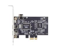 xiwai Carte de Capture PCI-E 1X 4X 16X vers IEEE 1394a Firewire 400, 6 Broches et 4 Broches, 4 Ports, Adaptateur PCI Express IEEE-1394 400 Mbps pour Windows, Mac OS, Linux