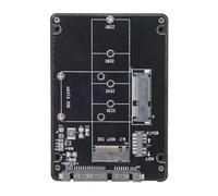 Xiwai Combo M.2 NGFF B-Key & mSATA SSD vers SATA 3.0 Boîtier convertisseur boîtier avec Interrupteur