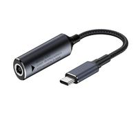 xiwai DC Jack 7,4 x 5,0 mm Entrée vers Type-C USB-C PD9V 5 V Câble de charge tressé 20 V 7 A 140 W pour ordinateur portable et téléphone 18 cm