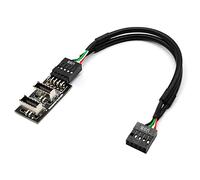 xiwai Double prise USB 3.1 de type A vers USB 2.0 9 broches 10 broches pour carte mère