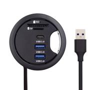 xiwai Hub répartiteur USB 3.0, SD TF USB-C 2 ports USB multiport USB haute vitesse, port de données de type C, 60 mm, station d'accueil, lecteur de cartes micro SD pour ordinateur de bureau