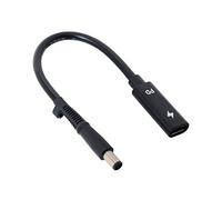 JSER Câble de charge USB-C femelle vers alimentation CC PD pour ordinateur portable 18-20 V (7,4 x 5,0 mm)