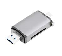 xiwai Lector y grabador de tarjetas USB Tipo A y Tipo C (USB 3.0 a UHS-III, UHS-II, SD4.0, TF, Micro-SD) Para cámaras, portátiles, tabletas, teléfonos y cámaras.