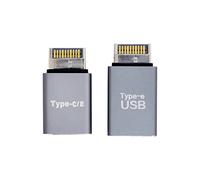 xiwai Lot de 2 adaptateurs de données d'extension USB 3.1 mâle de type E vers type A et Type-C USB-C pour carte mère