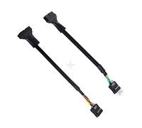 xiwai Lot de 2 câbles femelles réversibles USB 2.0 9 broches vers USB 3.0 20 broches pour carte mère
