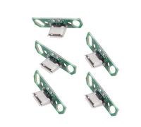 xiwai Lot de 5 connecteurs Femelles Micro USB 2.0 à Monter soi-même OEM avec Bride, Montage sur Carte PCB, Type à souder