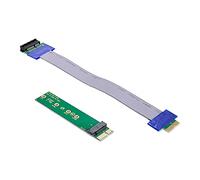 xiwai NGFF M-Key NVME AHCI SSD vers PCI-E 3.0 1 x 1 adaptateur vertical avec câble d'extension mâle vers femelle