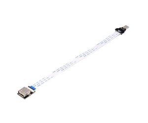 xiwai OTG USB 2.0 Type-A femelle cible vers USB-C Type-C mâle hôte Data Flat Slim FPC Cable Extender pour disque FPV téléphone portable (13 cm)