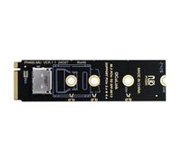 Xiwai PCI-E4.0 2280mm M.2 M-Key vers Oculink SFF-8612 SFF-8611 Convertisseur vertical hôte adaptateur hôte pour NVME U.2 SSD eGPU