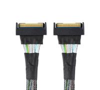 xiwai Slimline Câble d'extension MCIO 8i 74 broches mâle vers MCIO PCIE 5.0 4.0 74 broches mâle, câble PCI-E 5.0 Mini Cool Edge IO MCIO 50 cm