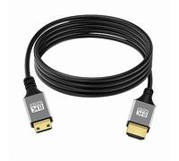 xiwai Ultra Mince Mini HDMI 2.1 Câble HDTV 2.0 m Câble HDMI Hyper Mince 2.0 8K 4K Type-A à Type-C pour Caméra HDTV