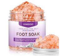 XIWEIOO Kit de trempage de pied rose de l'Himalaya avec huile d'arbre à thé au sel pour réparation des ongles des pieds, pied d'athlète, adoucit les callosités, soulage la douleur et la fatigue