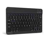 XIWMIX Clavier Bluetooth sans fil ultra fin - Clavier Bluetooth rechargeable universel compatible avec iPad Pro/iPad Air/iPad 9.7/iPad 10.2/iPad Mini et autres appareils iOS Android Windows