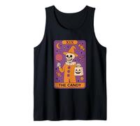 XIX Tarot Squelette Halloween Bonbon Débardeur