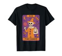 XIX Tarot Squelette Halloween Bonbon T-Shirt