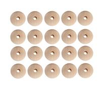Xixian 100 Pièces de Perles en Bois de 25mm pour la Fabrication Bijoux à Faire Soi-même, Perles d'espacement Rondes en Burlywood pour l'artisanat, Collier, Bracelet, Fournitures Décoration la Maison