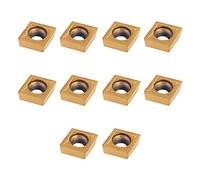 Xixian 10pcs CNC CARBIDE TIPS INSERTS, adapté à L'Acier Ordinaire et en Acier Inoxydable, Finition de Surface Métallurgique, Bonne Résistance à L'usure et stabilité Chimique pour