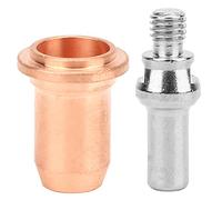 Xixian 20 Pièces Kit de Consommables PT60 Buse en Cuivre Rouge et Électrode | Torche PT60, matériau en cuivre rouge, trou de buse de 1.0mm, accessoires de coupe précis pour les travaux de réparation de