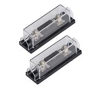 Xixian 200A Inline Fusible Holder 48V Imperméable PC Cuivre pour Voiture | Bornes en cuivre robustes, tubes thermorétractables inclus, circuits de camion, camping-car, bateau, conception de