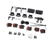 Xixian 6DOF Robot MÉCANIQUE Mote Mote À Claw Crimp, 6 Servomoteurs, Raccords de Plaque en Aluminium, Roulements de Tasse, équipement de Direction Analogique, Couleur Noire, pour