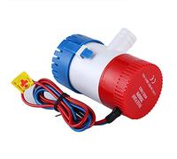 Xixian 750GPH Pompe de Cale Immergible pour Accessoire de Bateau Marine | Boîtier ABS antirouille, fonctionnement silencieux, coques de bateaux, réservoirs d\'appâts, étangs, spas, système
