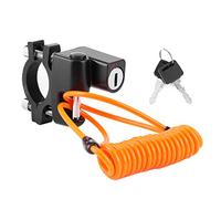 Xixian Antivol pour Motos avec Câble Imperméable et Kit de Montage | Serrure en alliage d\'aluminium, s\'adapte aux tubes de 1 pouce, sécurise les vélos, VTT, véhicules électriques