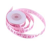Xixian Bleu/Rose, de Baby-shower Fête Favorable, 10 Yards C'est un Ruban de Tache Garçon/Fille, un Matériau en Polyester Durable, une Belle Atmosphère pour la Décoration de Gâteau, (Rose)