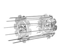 Xixian Brochette en Acier Inoxydable 304 pour Rôtir la Viande au Four | Support à kebab en métal de qualité alimentaire, adapté au four électrique, idéal pour le poulet, le poisson, le cam, le