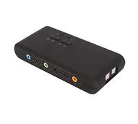 Xixian Carte Son USB 7.1, Adaptateur Externe avec Double Entrée Micro, échantillonnage 48KHz, S/PDIF Optique pour PC Portable de Jeu