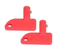 Xixian e Rechange pour Interrupteur de Mise à Mort Rouge, 2 Pièces, pour Isolateur Déconnexion Batterie, Mini Bouton en Laiton ABS, Outil Coupure Courant Bateau, Voiture, Camion, Véhicule