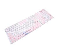 Xixian Clear et Robuste Stickers Keyboard pour les Claviers Mécaniques, JP634, avec des Autocollants de Bouton de Keycap Anglais, 84-108 Touches