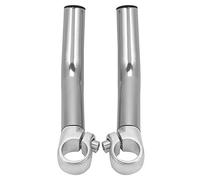 Xixian Couleur Légère, Forte et Robuste, Vive, Facile à Monter sur un Vélo 1 Paire en Aluminium Alliage de VTT Road Bicycle Bicyle, pour le Guidon de 22,2 Mm avec des Vis Doit être (Argent)