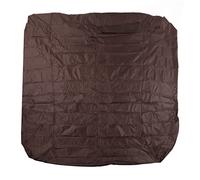 Xixian Couverture de Bain à Remous Extérieur Enduit d'argent 190T Polyester Imperméable à l'eau Anti-poussière carré Protecteur de Bain Spa 210x210x30cm avec Sac Rangement (Brun)