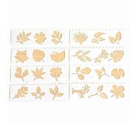 Xixian Ensemble de Pochoirs à Dessin Multifonctionnels - 8 Feuilles PP pour Lignes Droites et Ondulées, Journal, Scra Ooking, Fabrication de Cartes (Jardin)
