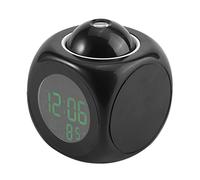 Xixian Horloge de Projection LED avec Voix Parlant, Alarme, Fonction Horloge LCD, pour étudier la Chambre, Chambre à Coucher, Bureaux