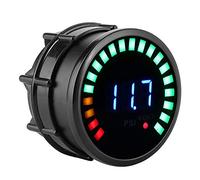 Xixian Jauge de Pression D'huile Numérique 52 Mm 0-120 PSI à Affichage | Boîtier ABS robuste, affichage LED de couleur claire, convient aux véhicules à 12 V, installation facile dans un module de