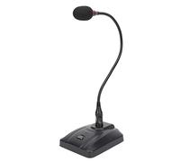 Xixian Microphone à Condensateur à Col de Cygne, Micro de Bureau Filaire 6.35mm avec Tuyau Flexible pour la Diffusion Discours Conférence