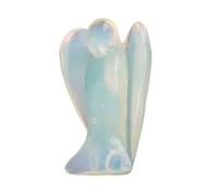 Xixian Pendentif en Cristal D’ange Rose Naturel - Pierre Gardienne Fabriquée à la Main pour la Méditation et Concentration (50.00)