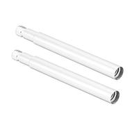 Xixian Rallonge de Valve de Vélo en Alliage D'aluminium 2 Pièces, Gonflage Facile du Pneu, Compatible avec Divers Vélos, Longueur 60 Mm, 4 Couleurs Disponibles, Chambre à Air de (Argent)