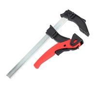 Xixian Ratchet F Clamp Outil de Bois Réglable avec Mâchoire en Caoutchouc | Poignée ergonomique, corps en acier et plastique, menuiserie, projets de bricolage, maintien en place d\'objets irréguliers