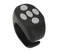 Xixian Remote Control, Multi-Fonction Ring Design Conception de Téléphone sans Fil Selfie Selfie avec Page, Bas, Bouton Gauche et Droit, Contrôle de Volume, comme, Pause, Prendre des (Noir)