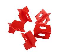 Xixian Système de Nivellement de Carrelage Rouge 1/16 ", 50 Pièces, avec Croix d'espacement à 3 CôTés et Forme en T pour Mur Sol en Céramique