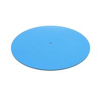 Xixian Tapis de Platine Vinyle en Acrylique pour Tourne-disques de 12 Pouces - Le Tapis à Faible Bruit Améliore la clarté du Son (Bleu Transparent)