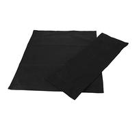 Xixian Tissu de Siège de Remplacement en Toile pour Chaise de Directeur, 1 Ensemble D'accessoires de Meubles de Maison avec 2 Tailles, coloré, fabriqué en Matériau Robuste pour Les (Noire)