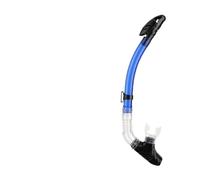 Xixian Tube de Snorkel Sec Complet avec Embout Buccal en Silicone Souple | Tube flexible en PVC, drain à valve unique, s\'adapte à la plupart des masques de plongée, idéal pour la natation, les