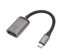 Xixian USB C vers Adaptateur 8K Aluminium | Convertisseur en alliage, ordinateur portable, tablette, PC vers moniteur, projecteur, prend en charge HDR, chaîne en série