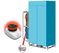 xixibuy Home Portable électrique Séchoir, Smart portable clothes dryer, Séchoir à Linge electrique portable, Seche linge pliable avec Réglage de L'heure 1000W-EU plug)