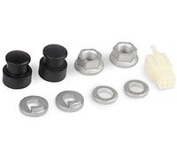 Xixieeu 1 jeu de moteur de moyeu pour vélo électrique - Axe M12 - Écrou de sécurité avant/rondelle de sécurité - Cache écrou de moyeu avec tige de 12 mm et accessoires