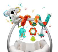 XIXILAND Jouets de landau pour bébés de 0 à 6 mois, jouet de siège de voiture, jouets à suspendre en spirale pour poussette, siège auto, berceau, jouets sensoriels pour bébé de 0 à 12 mois, garçons et