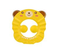 XIXIMAON Chapeau Douche Bébé Visière Bain Enfant Bonnet de Bain Casquette Shampoing Réglable Protège Yeux et Oreilles Accessoire de Salle de Bain Bébé (Jaune Cartoon, Taille Unique)
